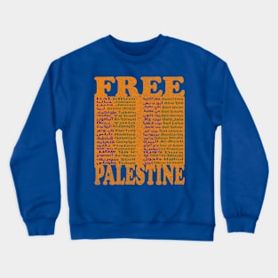 Free Palestine,Palestine cities, Palestine solidarity,Support Palestinian artisans,End occupation Crewneck Sweatshirt